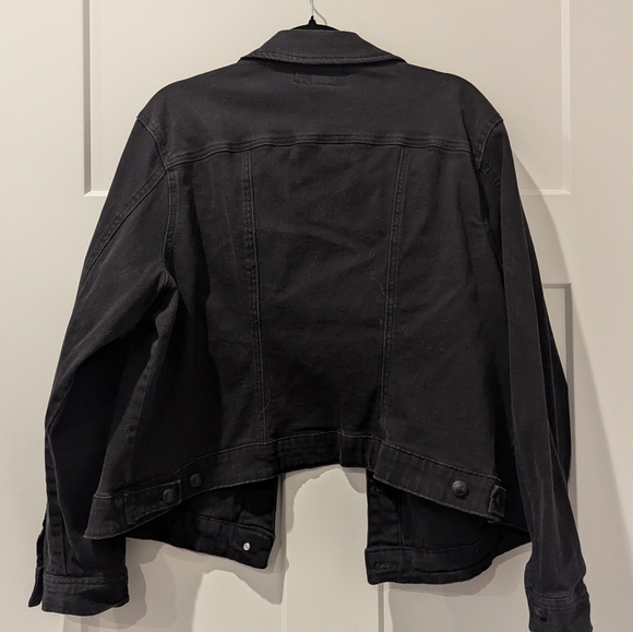 Women's Black Denim Jacket - Picture 5 of 5